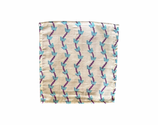 Organic Muslin Double Layered Wipes ( Assorted Pack of 4  )